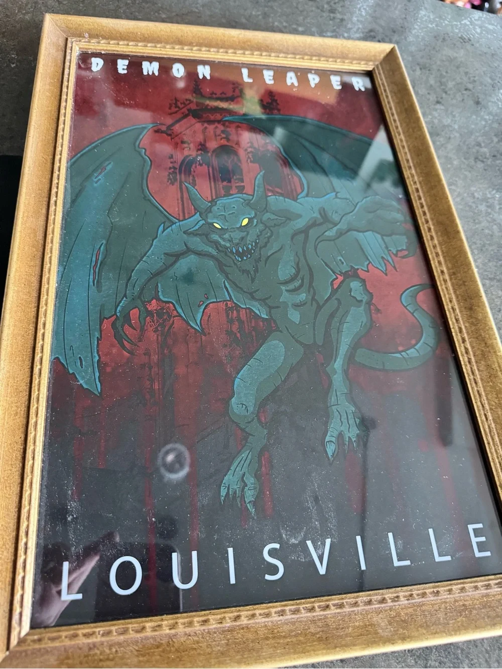 Lot Louisville KY Paranormal Framed Pics Demon Leaper Victorian Ghost Playbill